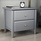Wooden Bed Nightstand Modern Minimalist Bedside Table with Legs Grey 1 Piece Clearhalo 'Bedroom Furniture' 'furn' 'furn_night_stand' 'Furniture' 'night_stand' 'Nightstands' 5969564