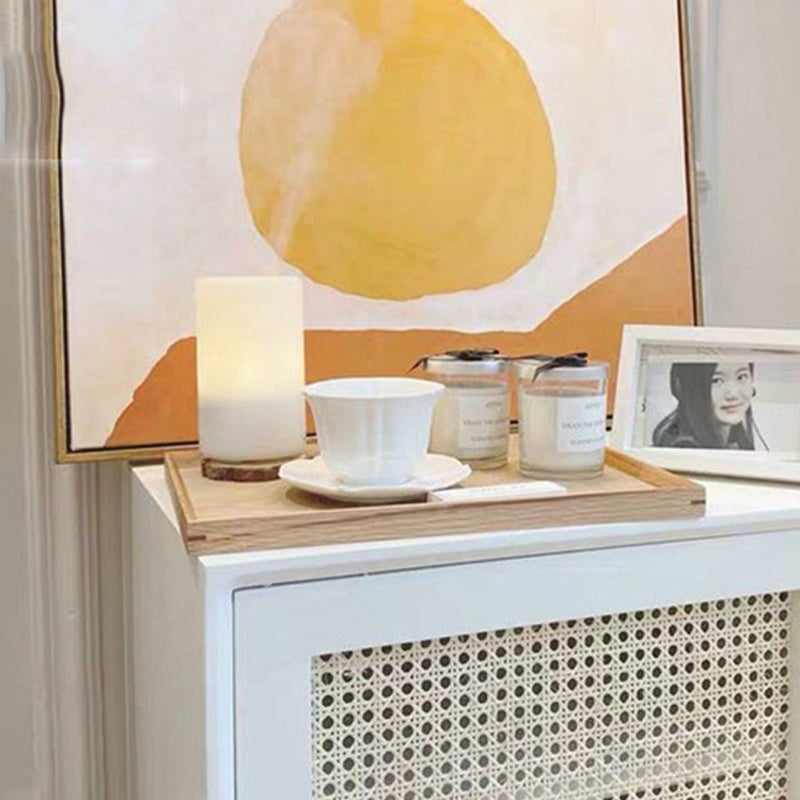 Contemporary Lower Shelf Nightstand Rattan Bedside Cabinet for Bedroom Clearhalo 'Bedroom Furniture' 'furn' 'furn_night_stand' 'Furniture' 'night_stand' 'Nightstands' 5969581