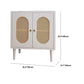 Contemporary Lower Shelf Nightstand Rattan Bedside Cabinet for Bedroom Clearhalo 'Bedroom Furniture' 'furn' 'furn_night_stand' 'Furniture' 'night_stand' 'Nightstands' 5969587