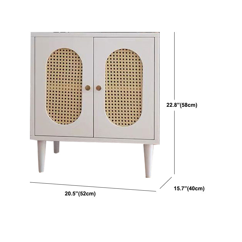 Contemporary Lower Shelf Nightstand Rattan Bedside Cabinet for Bedroom Clearhalo 'Bedroom Furniture' 'furn' 'furn_night_stand' 'Furniture' 'night_stand' 'Nightstands' 5969587