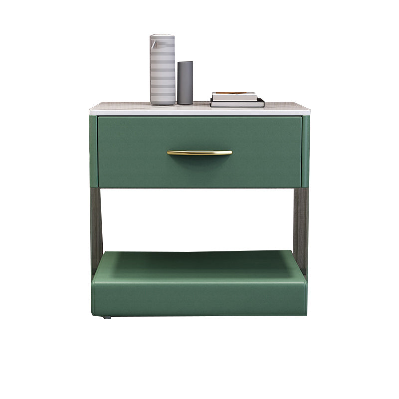 Armoire de chevet de lit moderne en bois massif avec tiroir