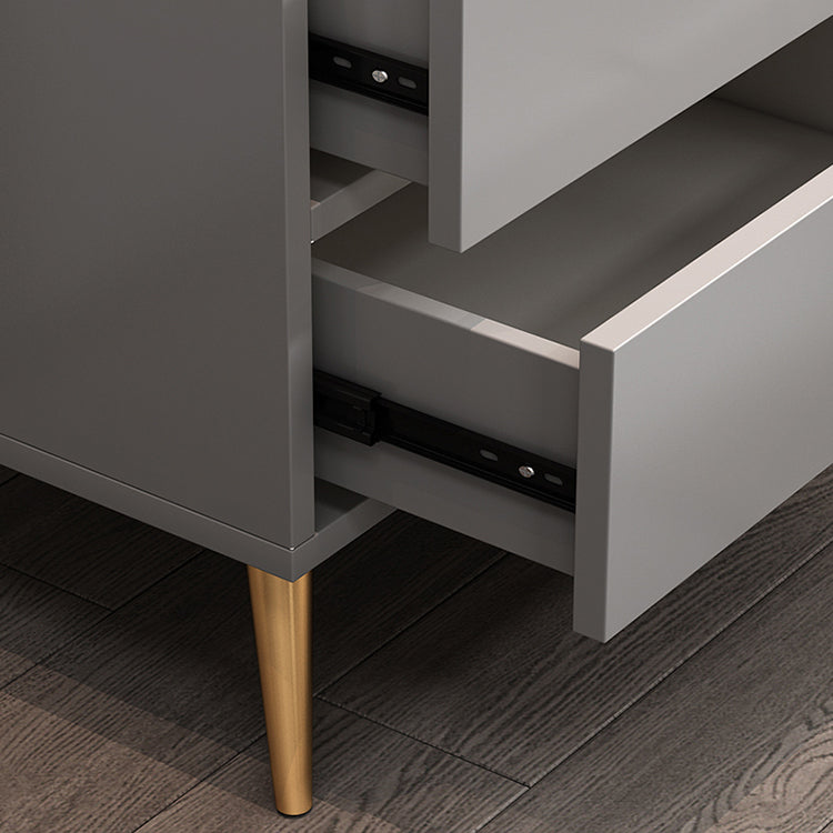 Contemporary Wood Accent Table Nightstand 21.65" Tall Bed Nightstand with 2 Drawers Clearhalo 'Bedroom Furniture' 'furn' 'furn_night_stand' 'Furniture' 'night_stand' 'Nightstands' 5969646