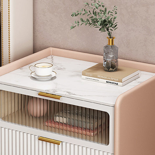 Slate Bedside Table Modern Minimalist Bed Nightstand with Legs Clearhalo 'Bedroom Furniture' 'furn' 'furn_night_stand' 'Furniture' 'night_stand' 'Nightstands' 5969686