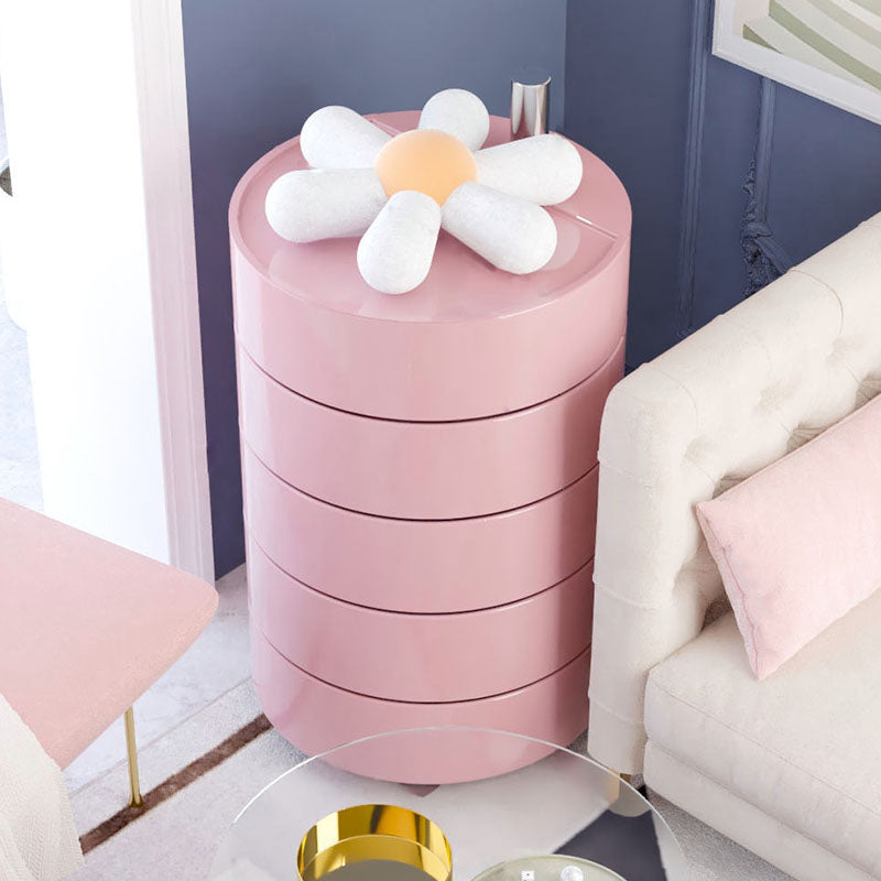 Modern acryl nachtkastje multi-level opslag accenttafel nachtkastje voor woonkamer