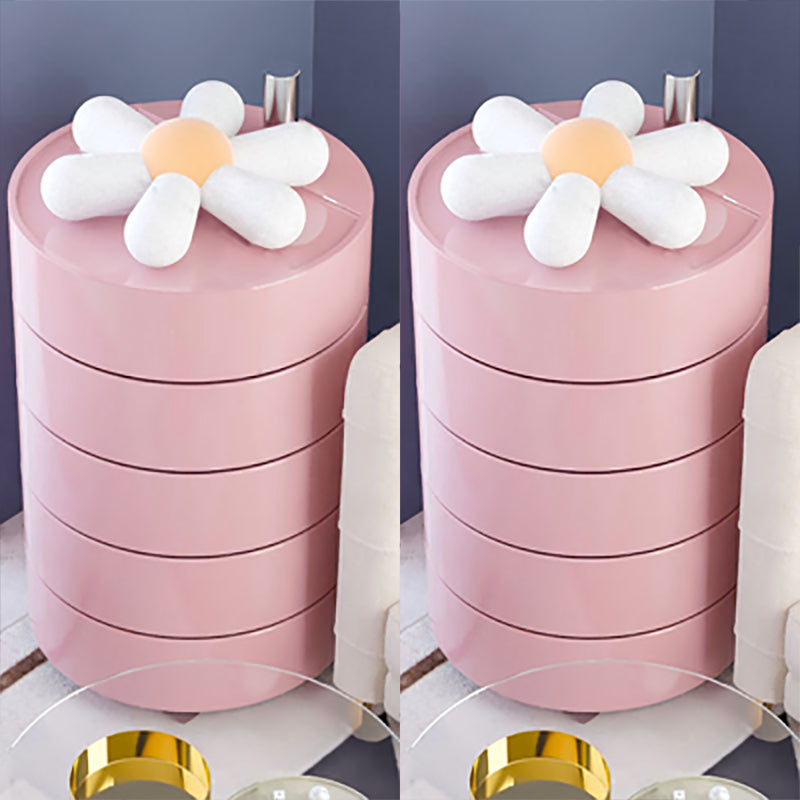 Modern acryl nachtkastje multi-level opslag accenttafel nachtkastje voor woonkamer