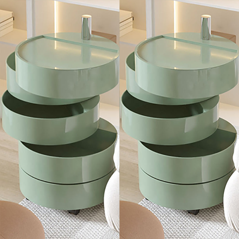 Modern acryl nachtkastje multi-level opslag accenttafel nachtkastje voor woonkamer