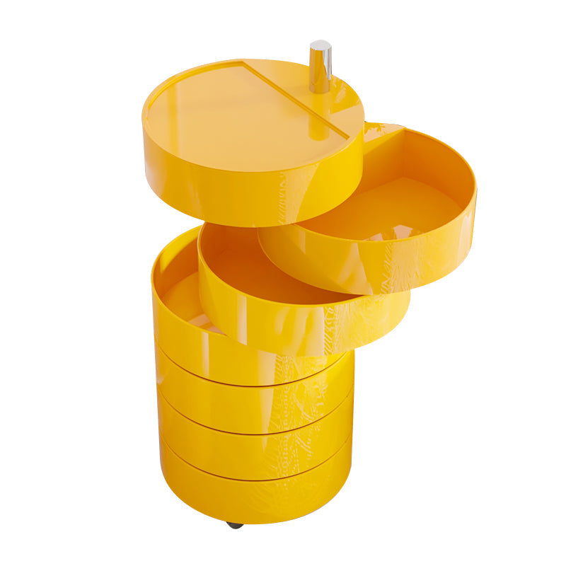 Modern acryl nachtkastje multi-level opslag accenttafel nachtkastje voor woonkamer