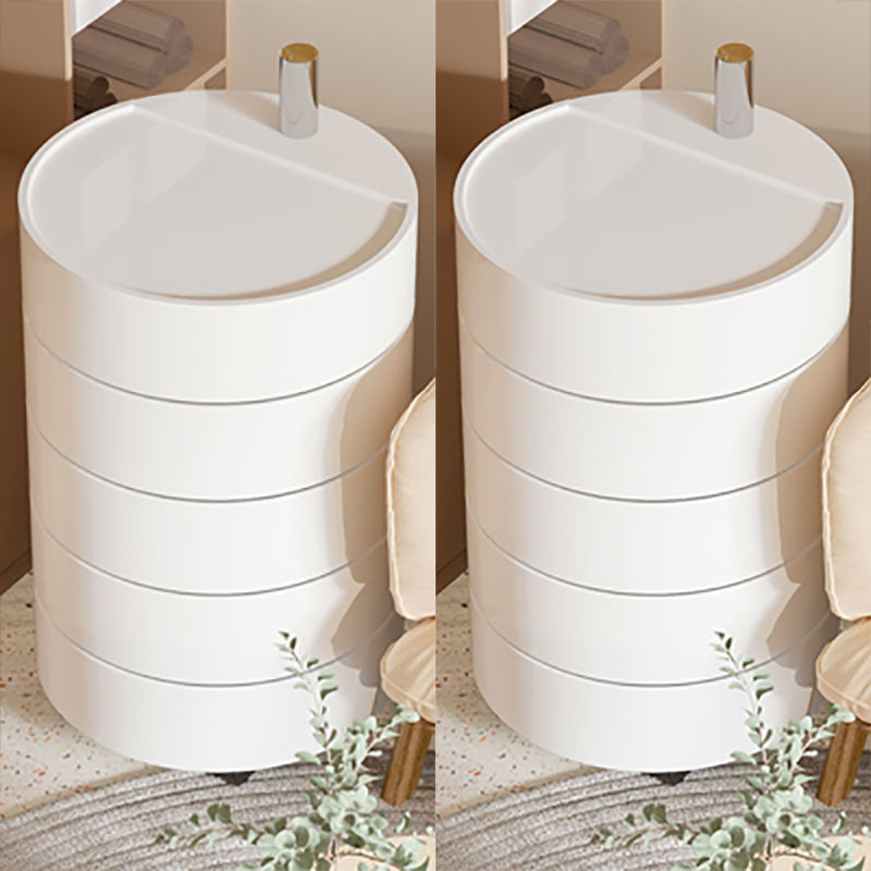 Modern acryl nachtkastje multi-level opslag accenttafel nachtkastje voor woonkamer