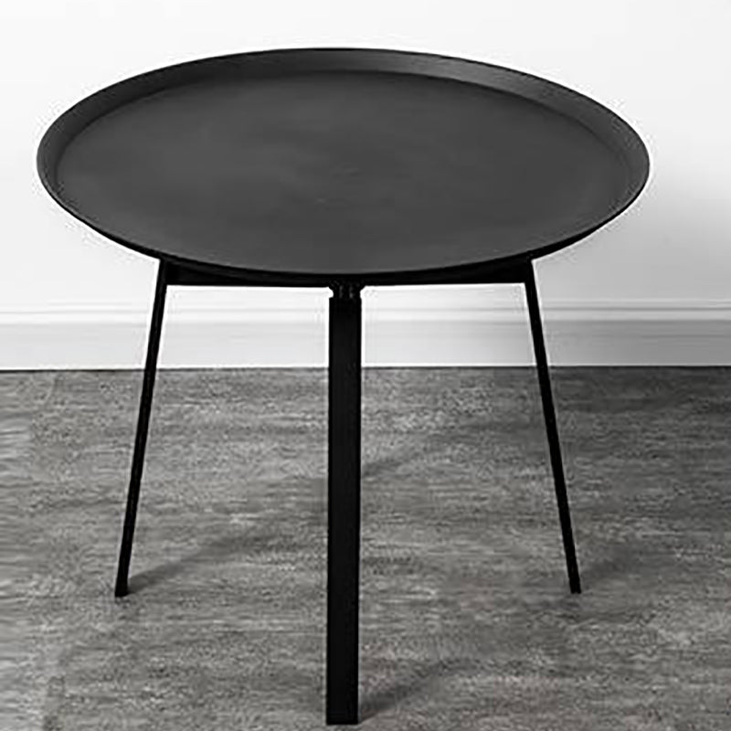 Industrial Metal Bed Nightstand 19.68" Tall Accent Table Nightstand 23.6"L x 23.6"W x 20"H Black 1 Piece Clearhalo 'Bedroom Furniture' 'furn' 'furn_night_stand' 'Furniture' 'night_stand' 'Nightstands' 5969713