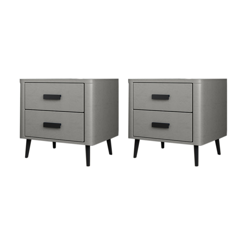 Modern de cabina de cabecera y mesa nocturna de cuero para dormitorio para dormitorio