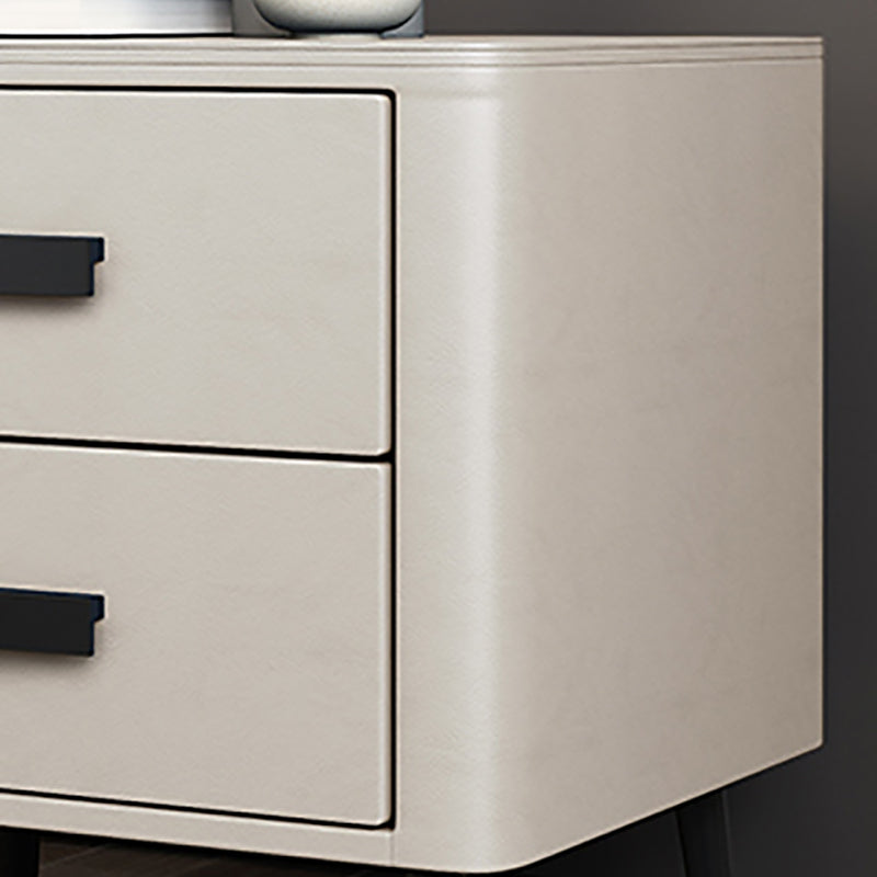 Modern de cabina de cabecera y mesa nocturna de cuero para dormitorio para dormitorio