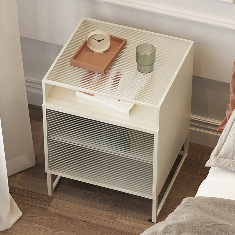 23 "haut de nuit moderne étagère inférieure 1 tiroir en fer table de nuit