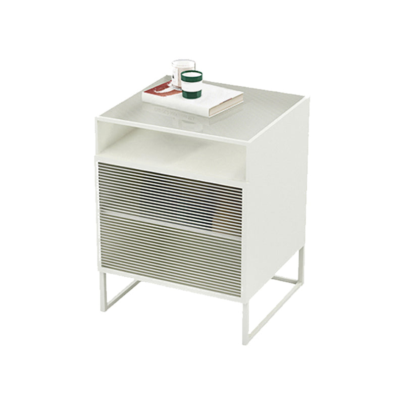 23 "haut de nuit moderne étagère inférieure 1 tiroir en fer table de nuit