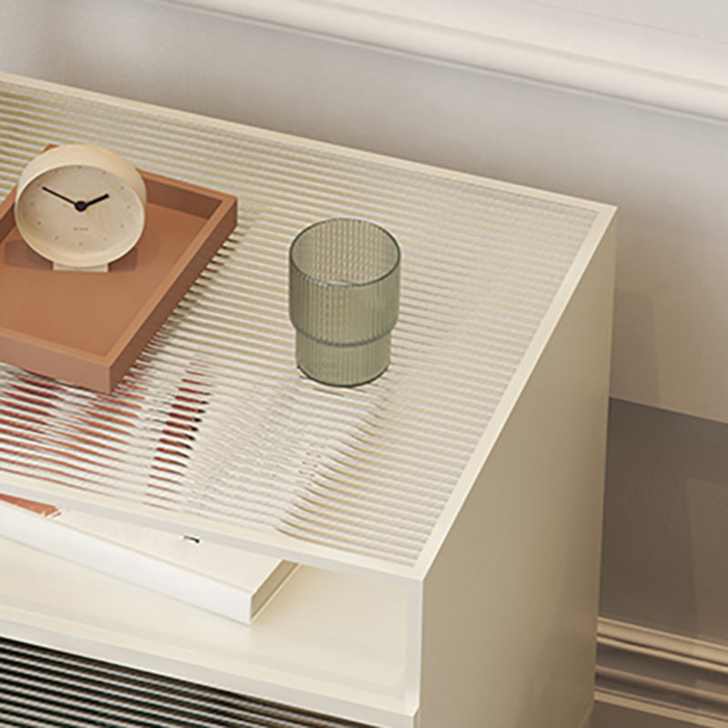 23 "haut de nuit moderne étagère inférieure 1 tiroir en fer table de nuit