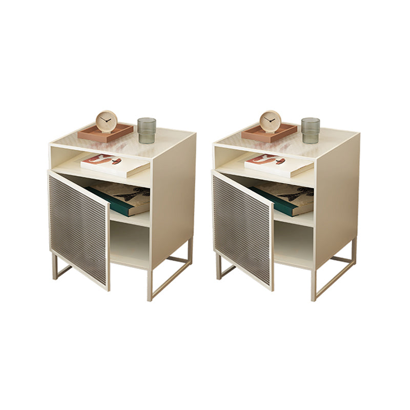 23 "haut de nuit moderne étagère inférieure 1 tiroir en fer table de nuit