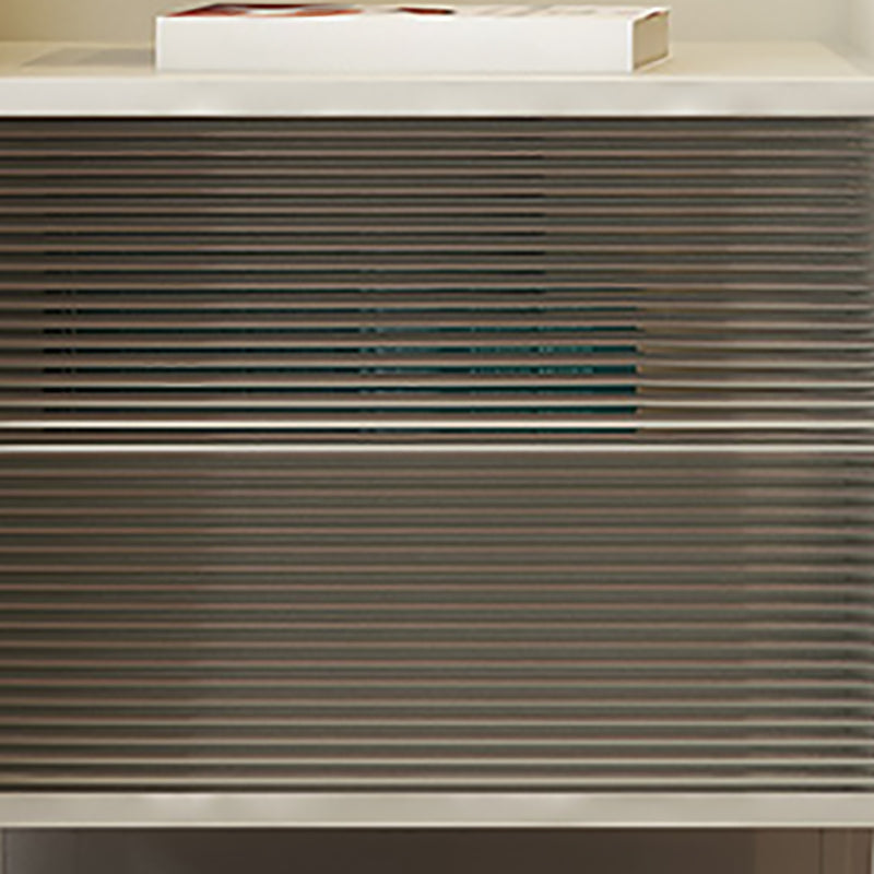 23 "haut de nuit moderne étagère inférieure 1 tiroir en fer table de nuit