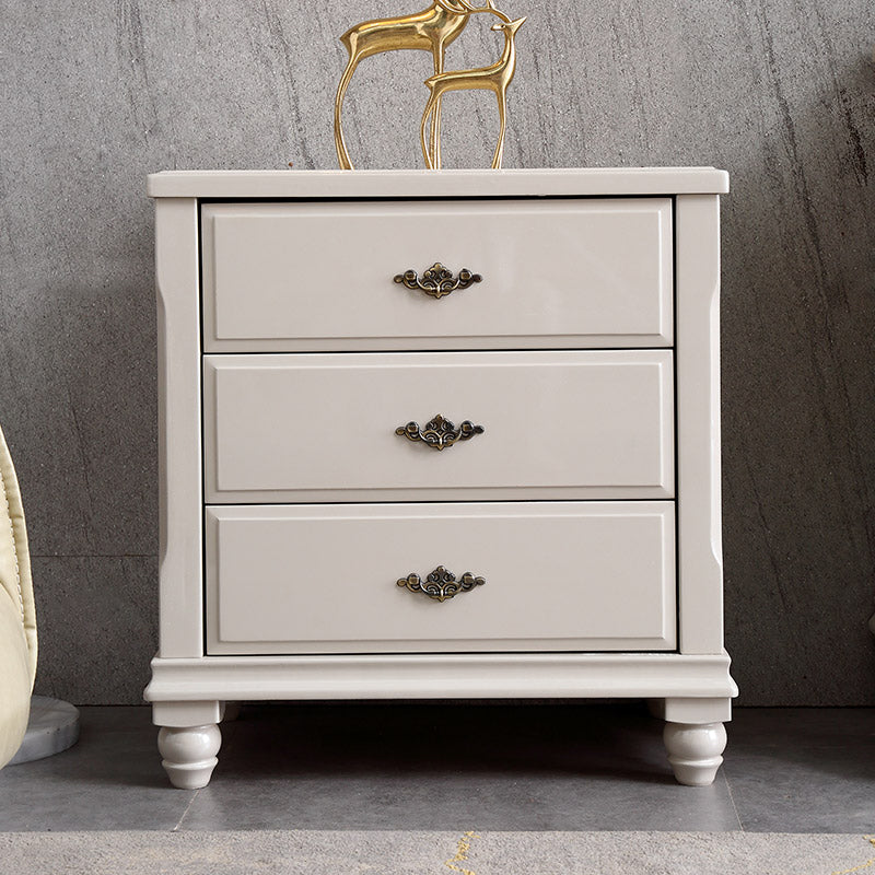 17.5 "W Moderne opbergkast Dressoir Witte rubberen hout opbergkast met laden