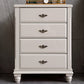 17.5 "W Moderne opbergkast Dressoir Witte rubberen hout opbergkast met laden