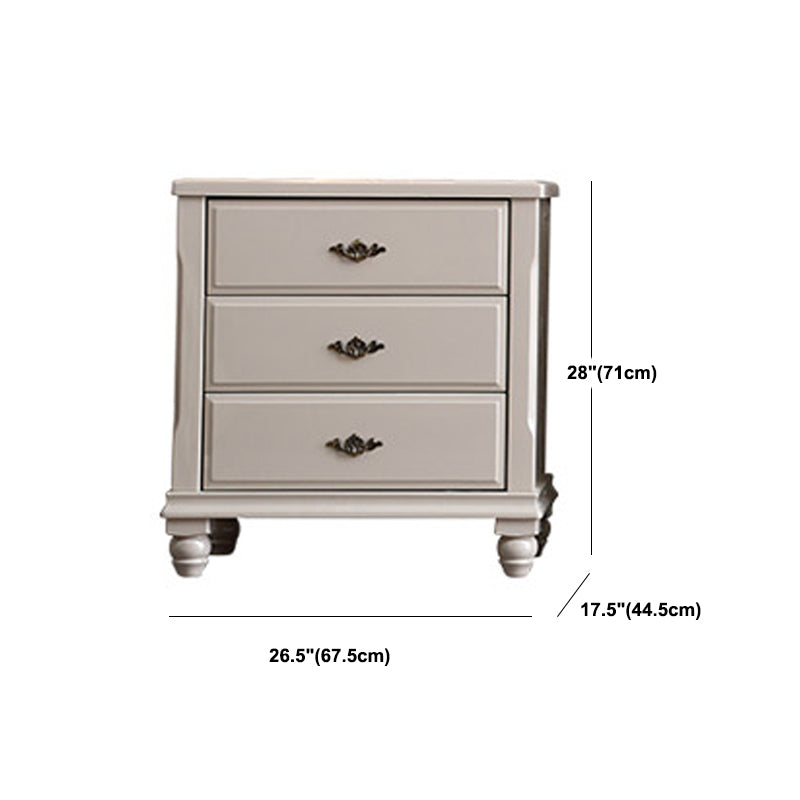 17.5 "W Moderne opbergkast Dressoir Witte rubberen hout opbergkast met laden