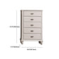17.5 "W Moderne opbergkast Dressoir Witte rubberen hout opbergkast met laden