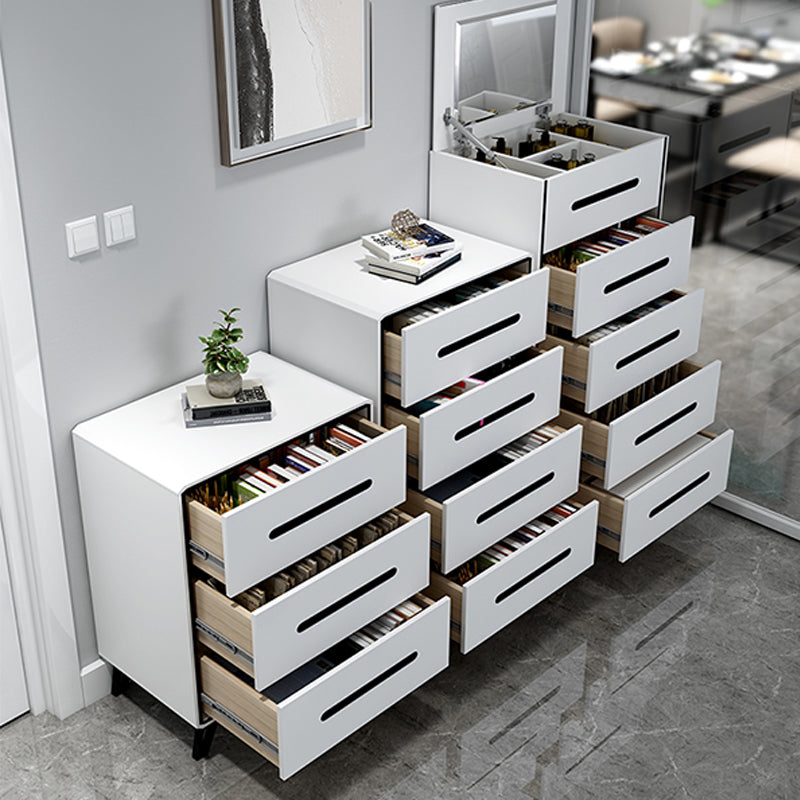 16" W Modern Storage Chest Dresser White Vertical Storage Chest with 3/4/5 Drawers Clearhalo 'Bedroom Furniture' 'Dressers & Chests' 'dressers_chests' 'furn' 'furn_dressers_chests' 'Furniture' 5969866
