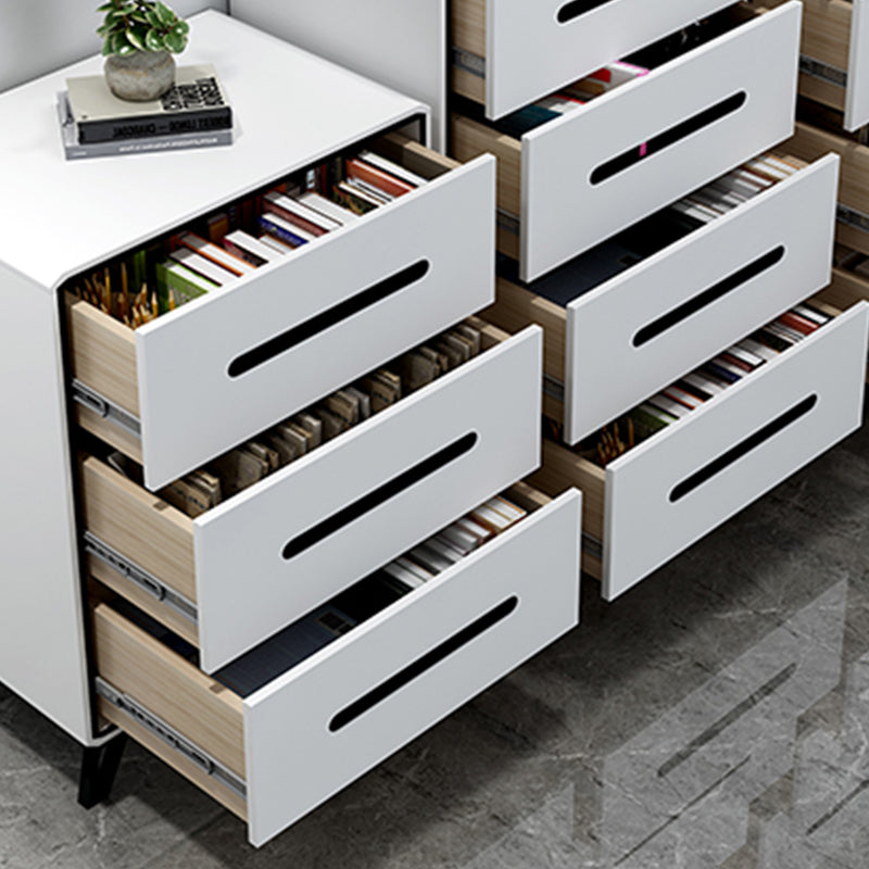 16" W Modern Storage Chest Dresser White Vertical Storage Chest with 3/4/5 Drawers Clearhalo 'Bedroom Furniture' 'Dressers & Chests' 'dressers_chests' 'furn' 'furn_dressers_chests' 'Furniture' 5969871