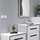 16" W Modern Storage Chest Dresser White Vertical Storage Chest with 3/4/5 Drawers Clearhalo 'Bedroom Furniture' 'Dressers & Chests' 'dressers_chests' 'furn' 'furn_dressers_chests' 'Furniture' 5969872