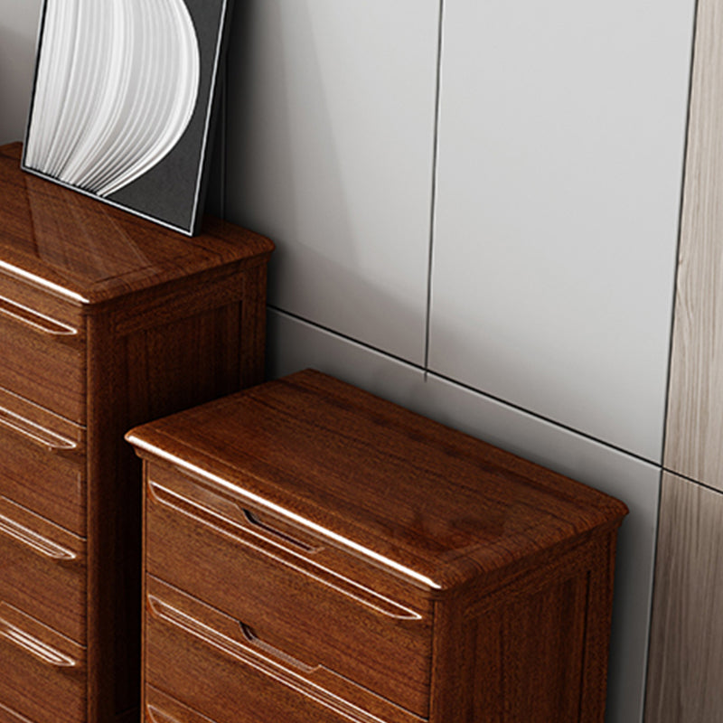 16.9 "W bruin opbergkist dressoir walnoot verticale opbergkast met laden