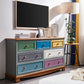 Coastal Style Storage Chest 7 Drawers Storage Chest Dresser for Bedroom