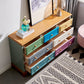 Coastal Style Storage Chest 7 Drawers Storage Chest Dresser for Bedroom