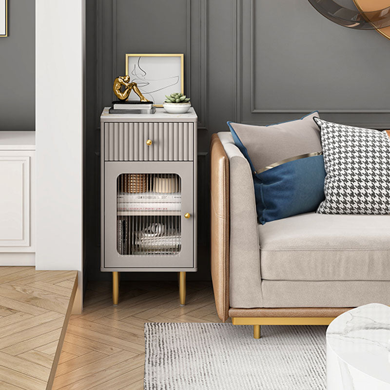 15,6-inch breedte Glam-dressoir Stone opbergkist met 1/2/3 laden