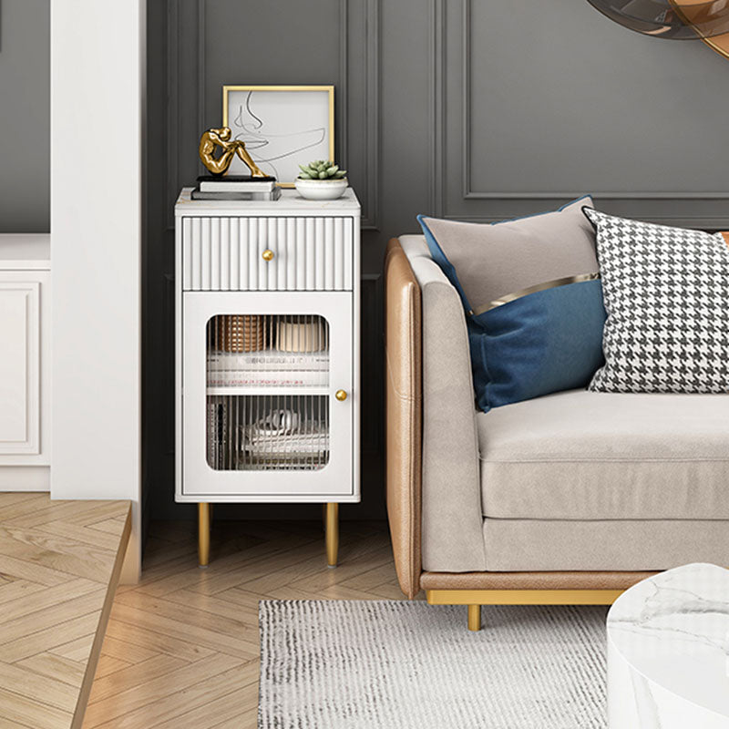 15,6-inch breedte Glam-dressoir Stone opbergkist met 1/2/3 laden