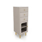 15,6-inch breedte Glam-dressoir Stone opbergkist met 1/2/3 laden
