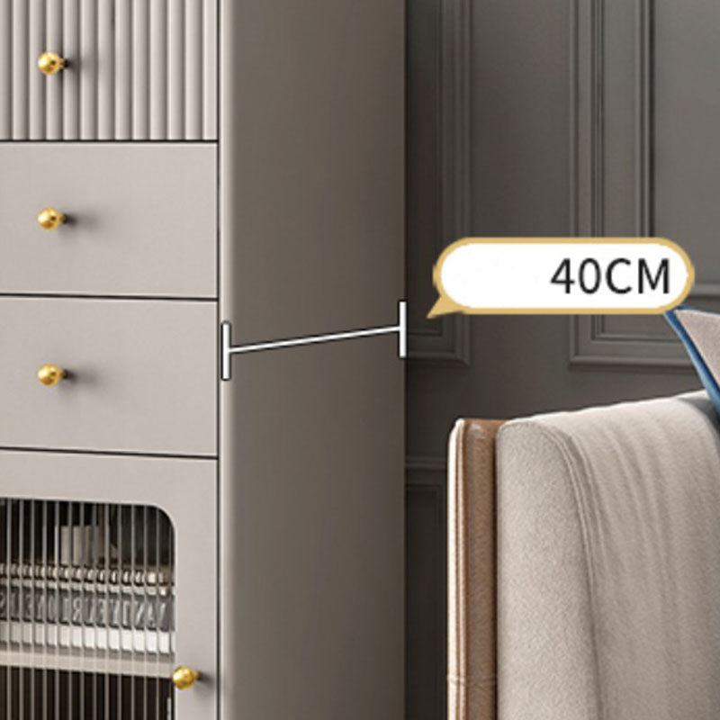 15,6-inch breedte Glam-dressoir Stone opbergkist met 1/2/3 laden