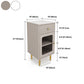 15,6-inch breedte Glam-dressoir Stone opbergkist met 1/2/3 laden