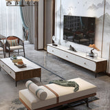 Stone Media Console TV Stand Contemporary TV Media Stand with 3 Drawers Clearhalo 'furn' 'furn_tv_stands_entertainment_centers' 'Furniture' 'Living Room Furniture' 'TV Stands & Entertainment Centers' 'TV Stands & Media Storage Furniture' 'tv_stands_entertainment_centers' 5970130