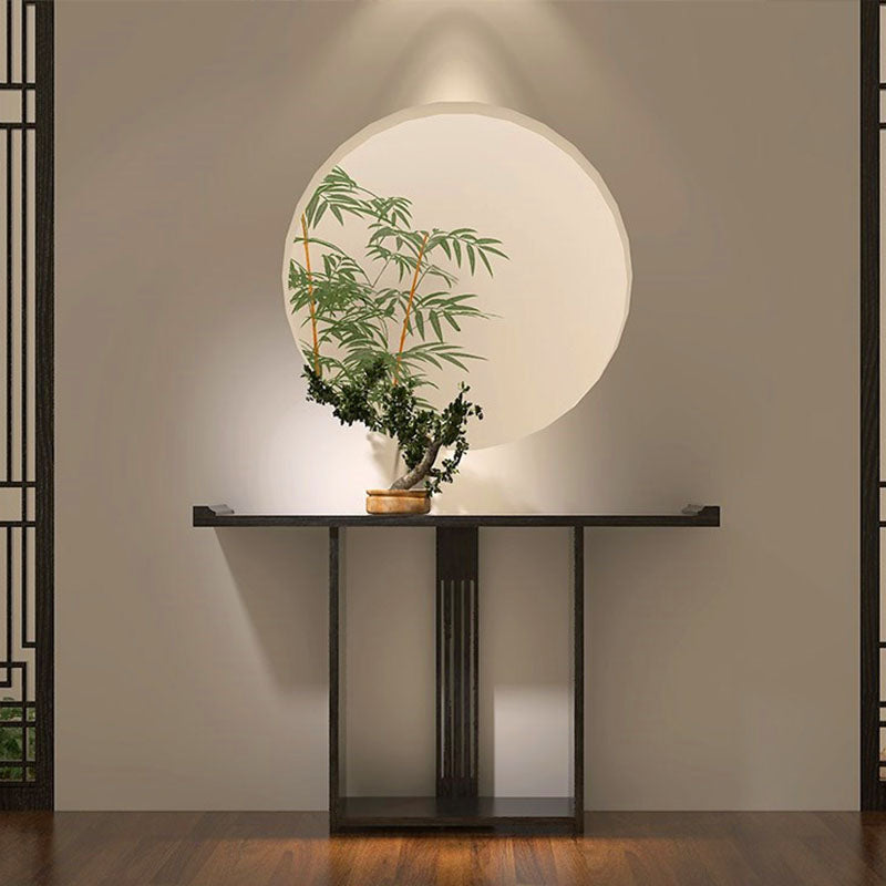 Table de consola de pino de 12 "Mesa de acento rectángulo moderno de mediados de siglo para Hall