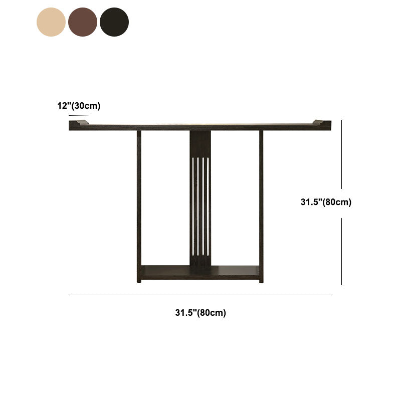 Table de consola de pino de 12 "Mesa de acento rectángulo moderno de mediados de siglo para Hall