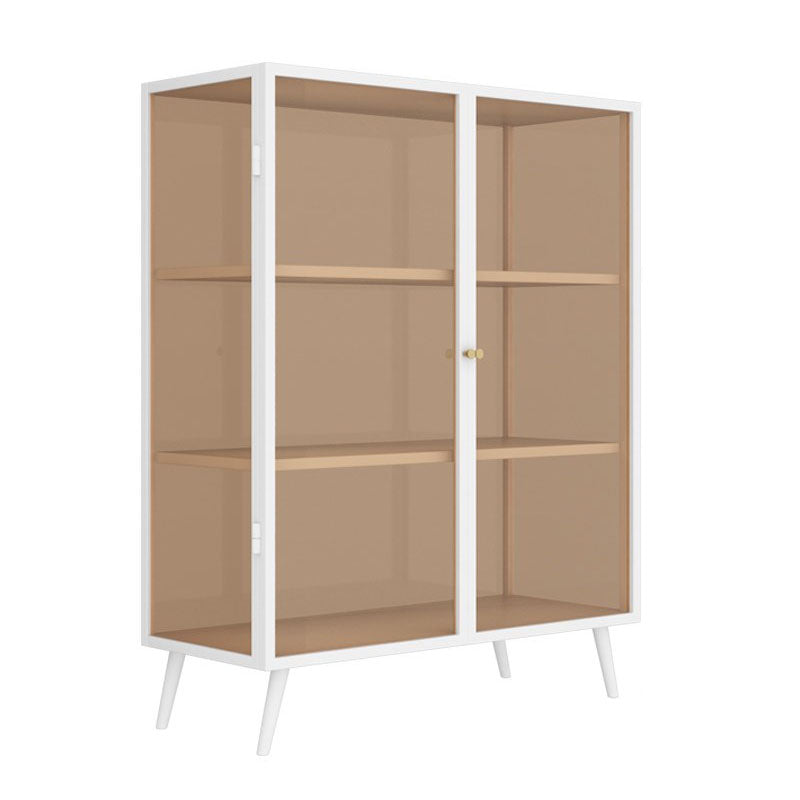 Metalen dressoir met glazen deuren eigentijdse eetserver met kasten