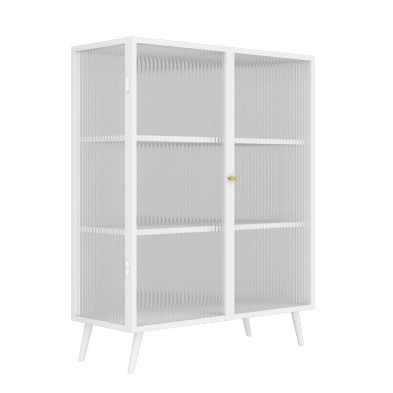 Metalen dressoir met glazen deuren eigentijdse eetserver met kasten