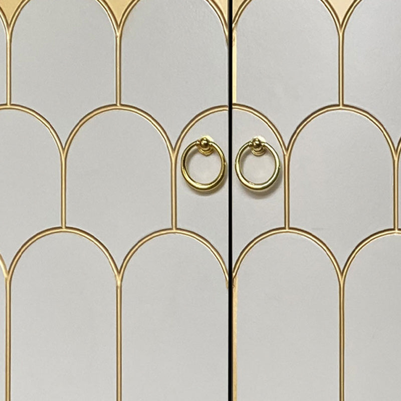 Table du buffet de buffet en bois Table du buffet de style glam pour le salon