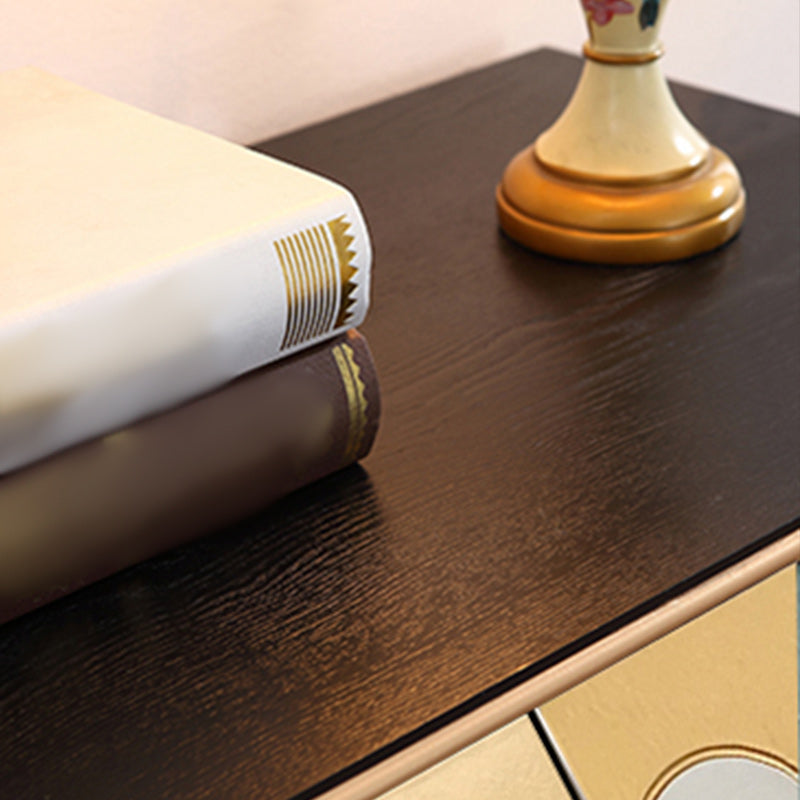 Table du buffet de buffet en bois Table du buffet de style glam pour le salon