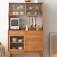 Sideboard in legno massiccio contemporaneo Tabella 4-Drawer Sideboard con porte scorrevoli