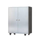 Chrome metalen dressoir met wielen moderne indoor dinerserver met kasten