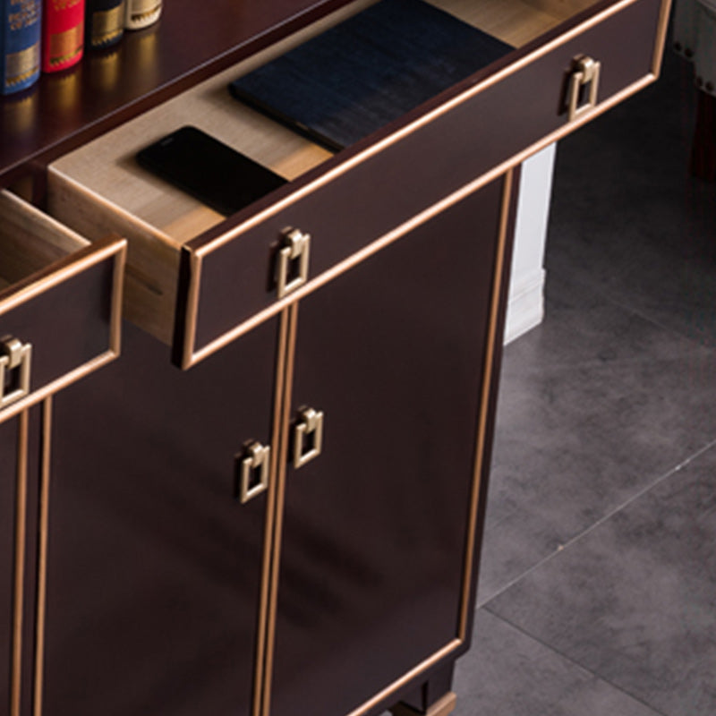 Puerta Buffet Singerboard Mesa de madera glamorosa para sala de estar para sala de estar