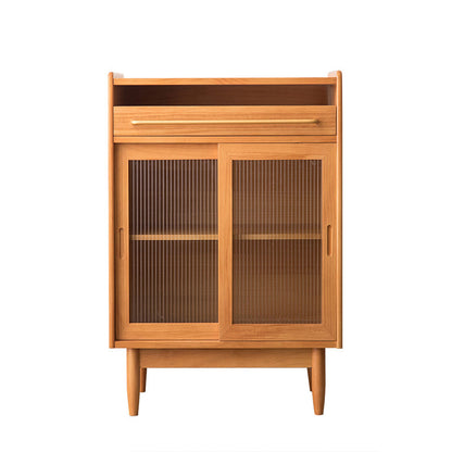 Pine à bois massif buffet buffet moderne serveur de restauration pour le salon