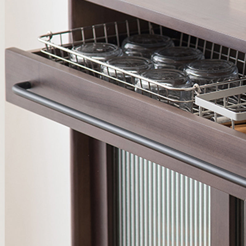 Pine à bois massif buffet buffet moderne serveur de restauration pour le salon