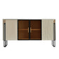 Sideboard in pietra da pranzo a buffet lucido glam con gambe