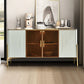 Sideboard in pietra da pranzo a buffet lucido glam con gambe