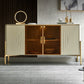 Sideboard in pietra da pranzo a buffet lucido glam con gambe
